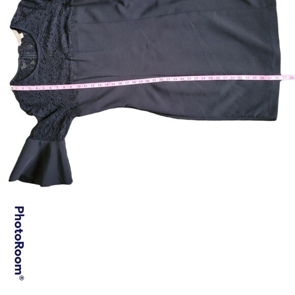 Hope & Harlow Sheath Black Lace Dress W Bell Sleeves -  10 - Picture 12 of 12